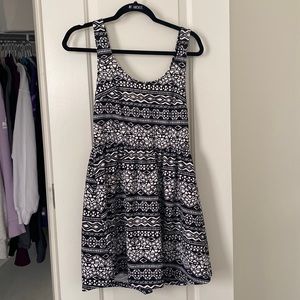 print Skater Dress